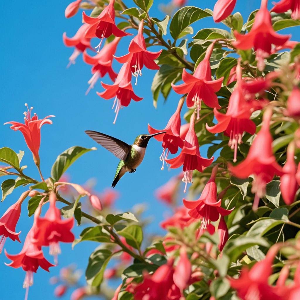 🔥🐦 "Килим от колибрита" 🌸 Epilobium garrettii – Дъгова експлозия 🌈