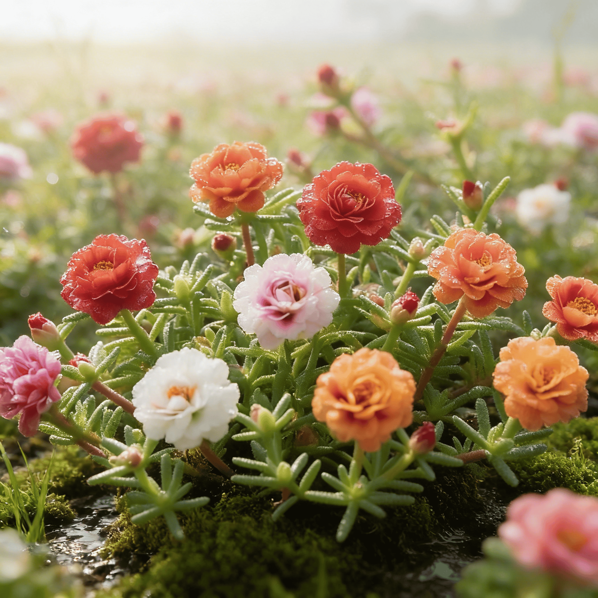 🌸 Семена от Тученица (Moss Rose) – 🌿 Многогодишни цветя / Едри цветове / Лесни за отглеждане
