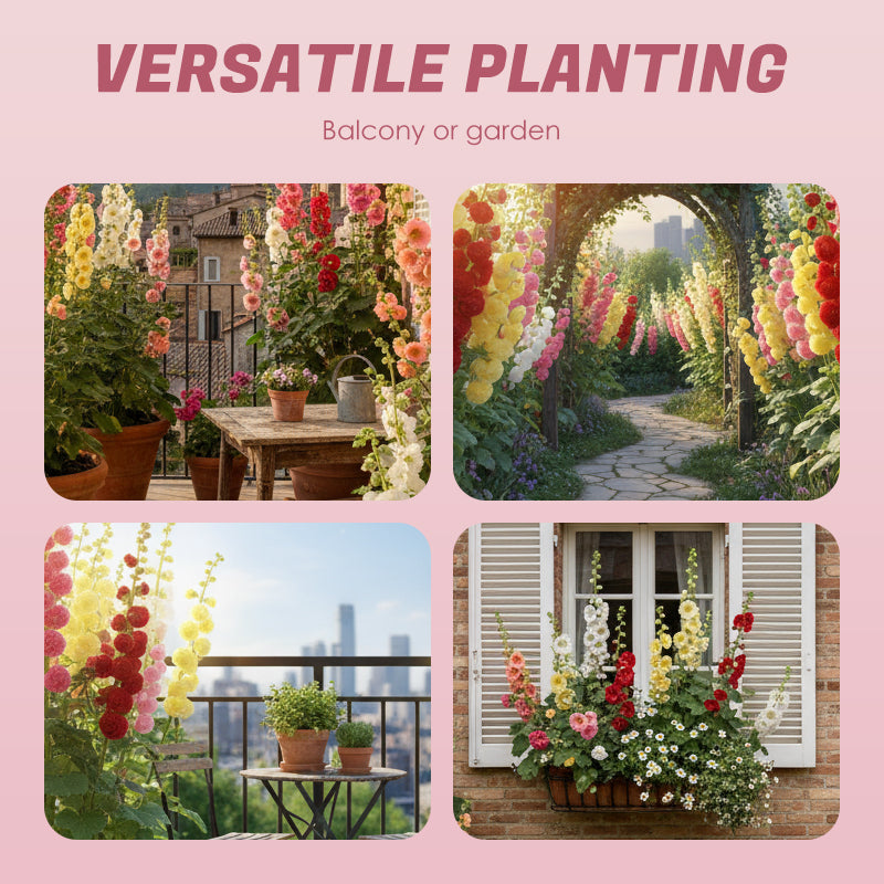 🌸 Семена от Слез (Malvarrosa) с многократен цъфтеж през сезоните 🌸