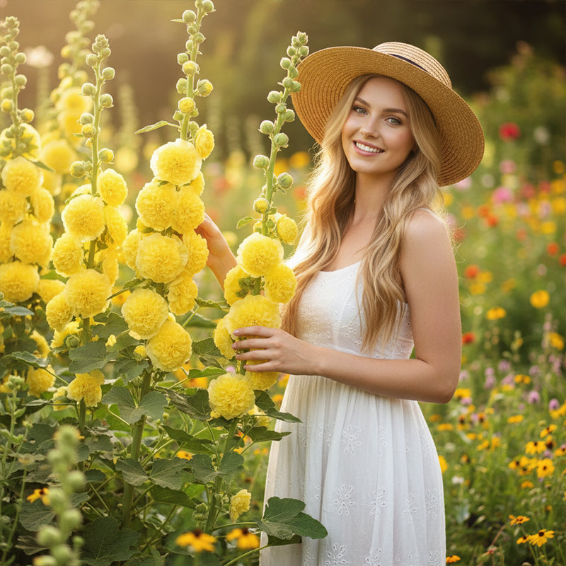 🌸 Семена от Слез (Malvarrosa) с многократен цъфтеж през сезоните 🌸