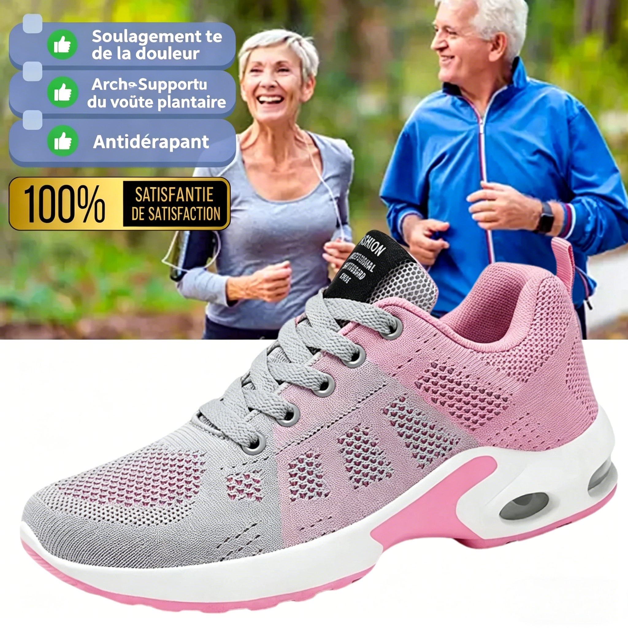 New spring casual large size air cushion walking shoes