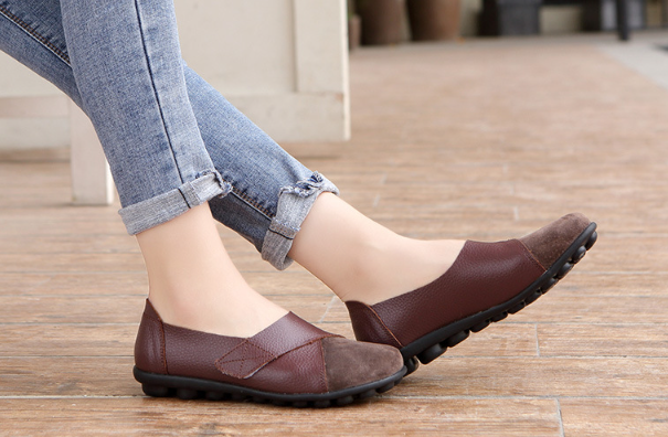 ⏰Dernier jour 70% de réduction🔥Mocassins en cuir véritable pour femmes : Chaussures classiques à enfiler pour tous les jours