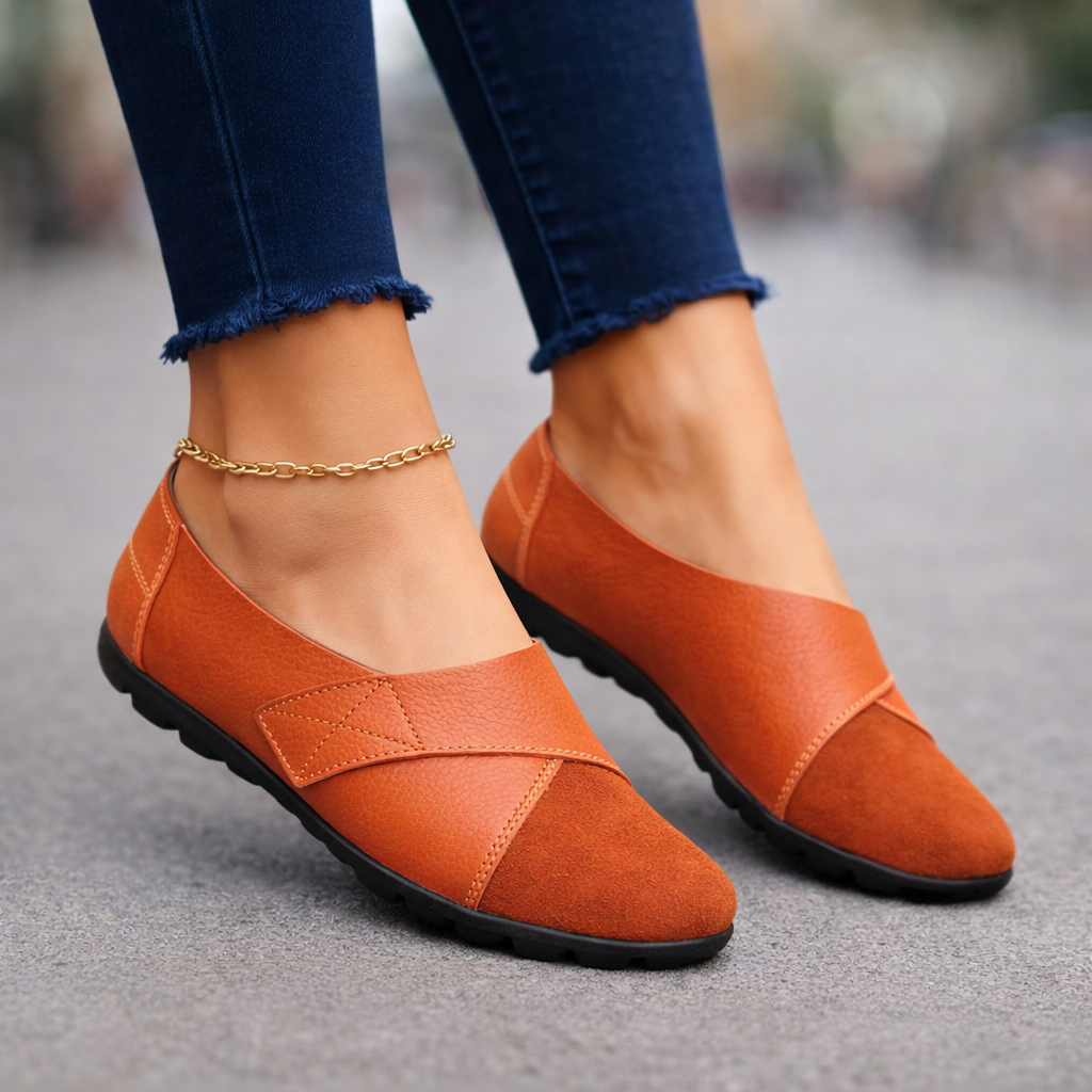 ⏰Dernier jour 70% de réduction🔥Mocassins en cuir véritable pour femmes : Chaussures classiques à enfiler pour tous les jours