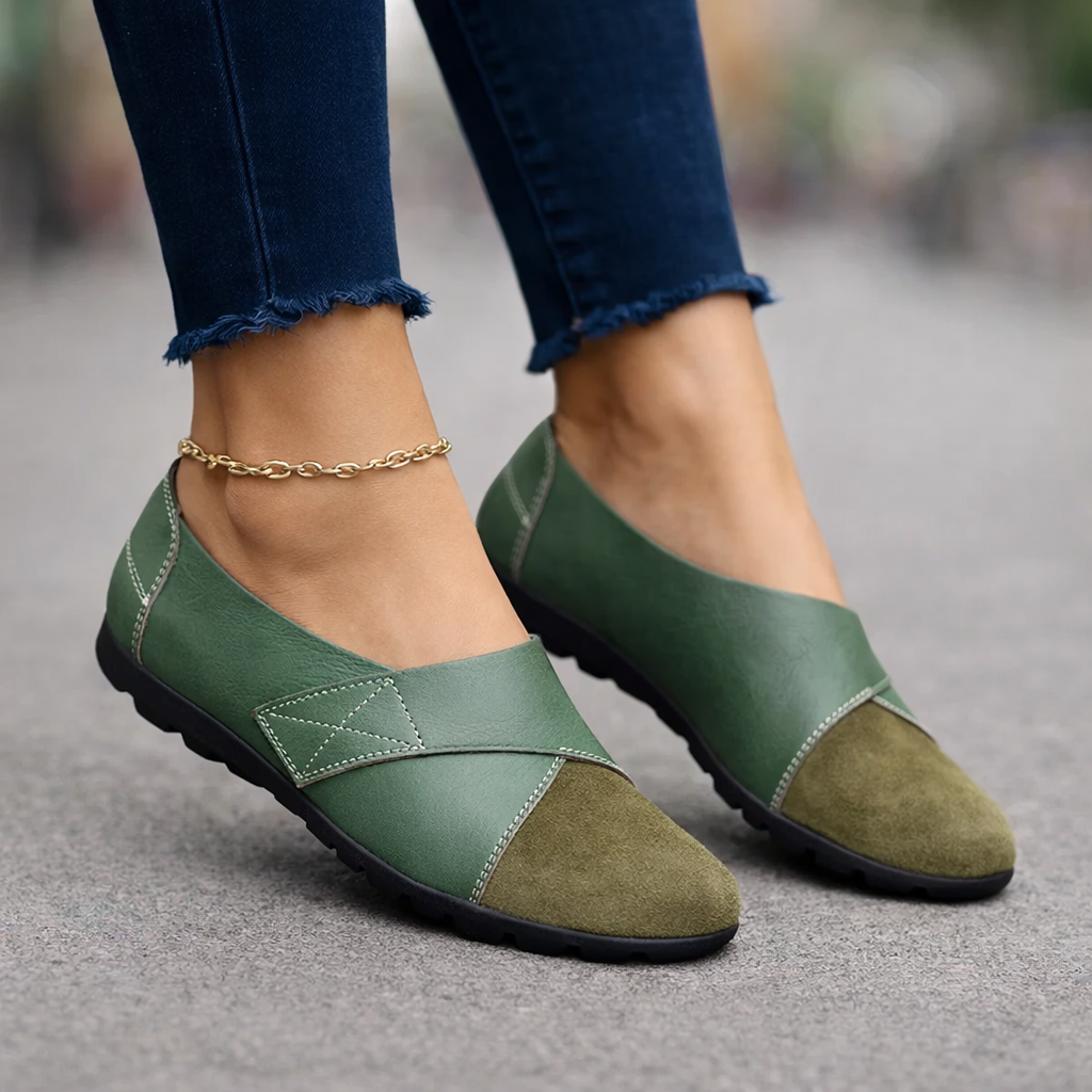 ⏰Dernier jour 70% de réduction🔥Mocassins en cuir véritable pour femmes : Chaussures classiques à enfiler pour tous les jours
