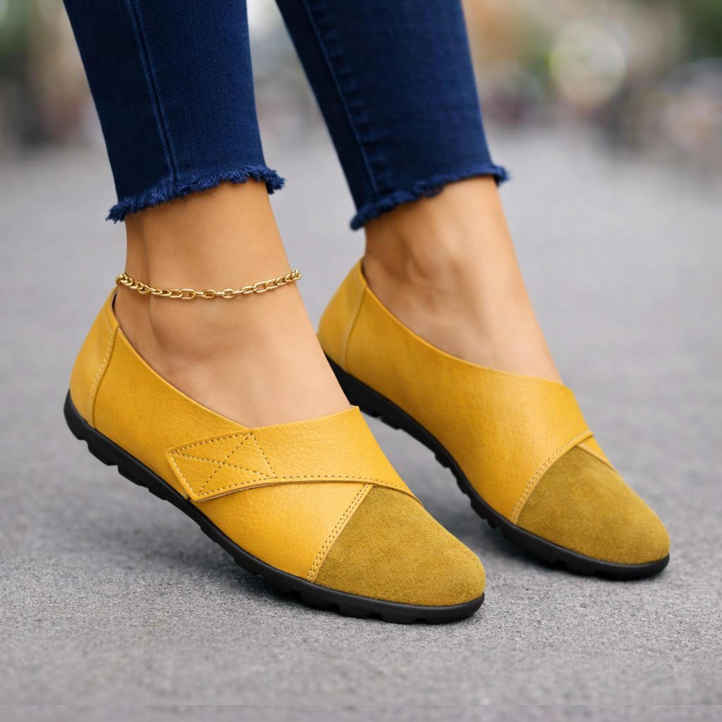 ⏰Dernier jour 70% de réduction🔥Mocassins en cuir véritable pour femmes : Chaussures classiques à enfiler pour tous les jours