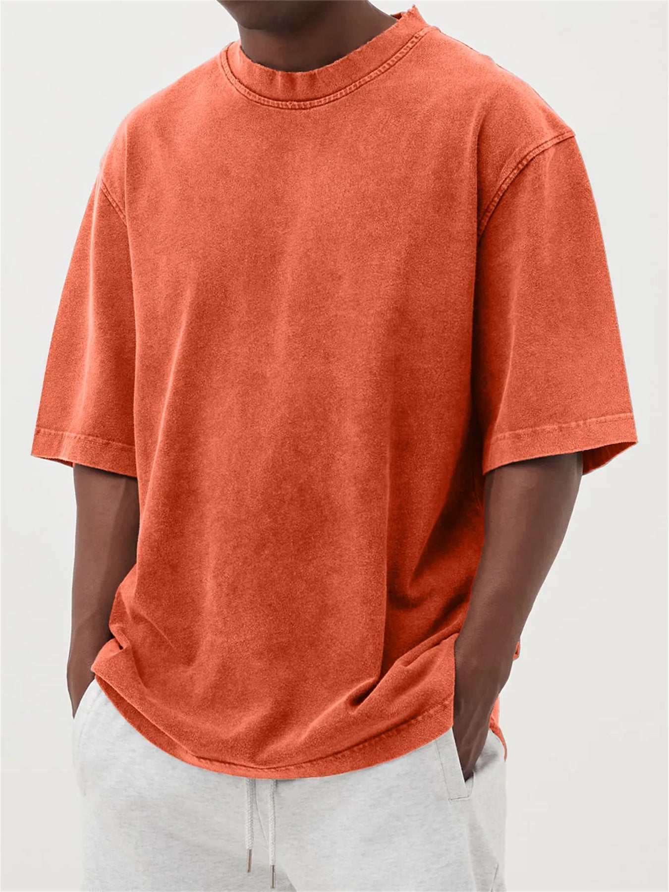 Men’s Solid Color Oversized T-Shirt
