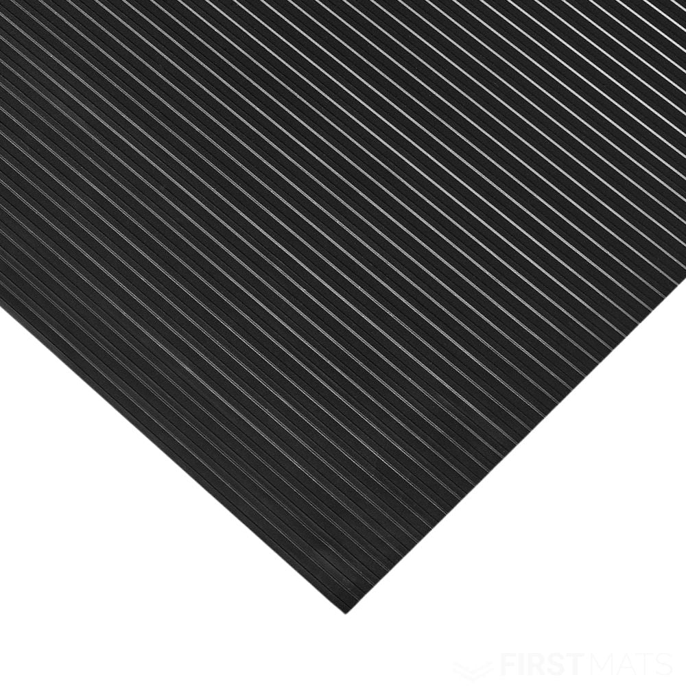 Wide Ribbed Rubber Matting Roll