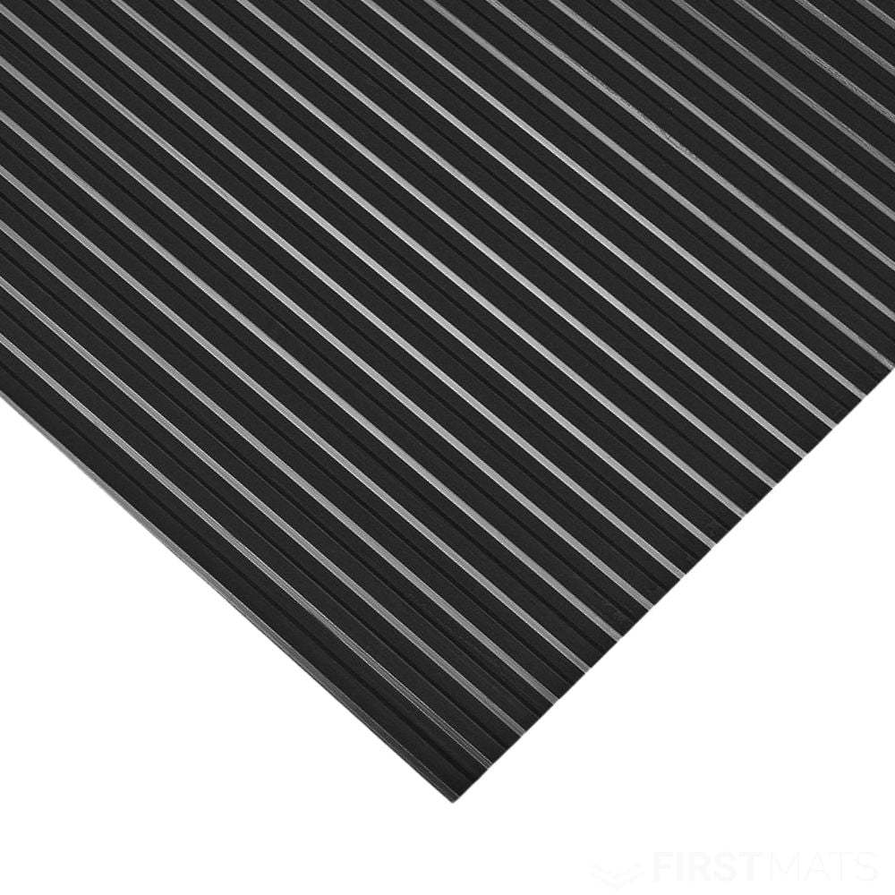 Wide Ribbed Rubber Matting Roll