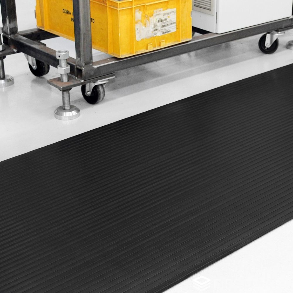 Wide Ribbed Rubber Matting Roll