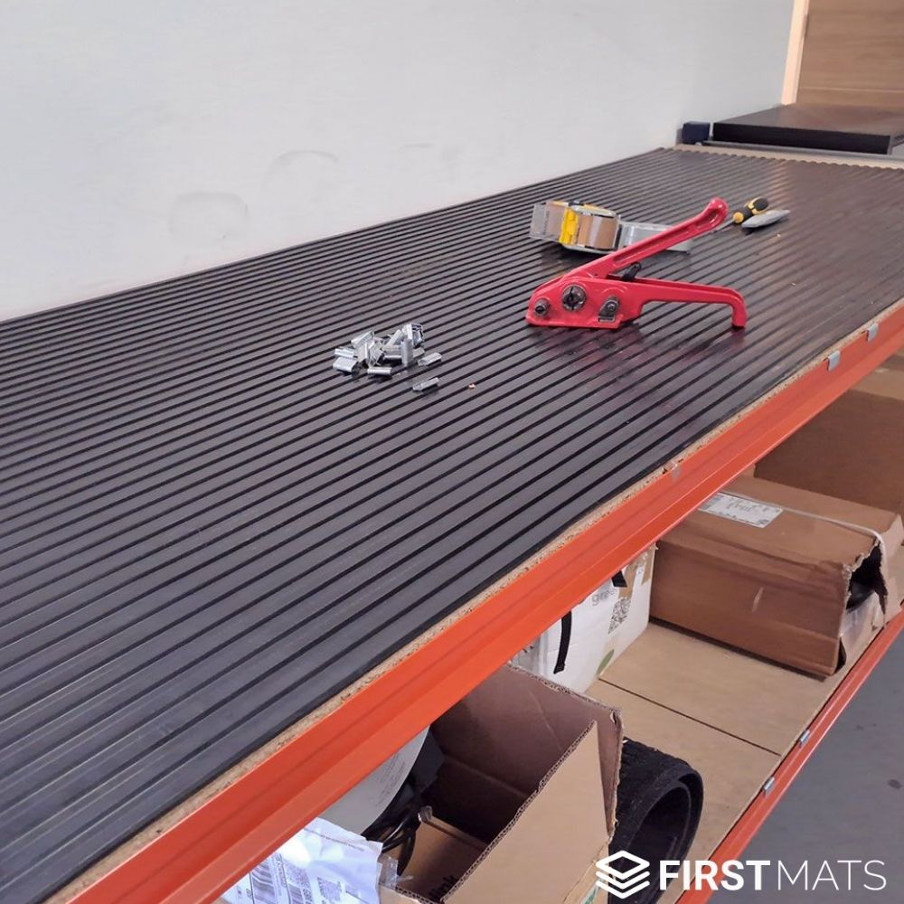 Wide Ribbed Rubber Matting Roll