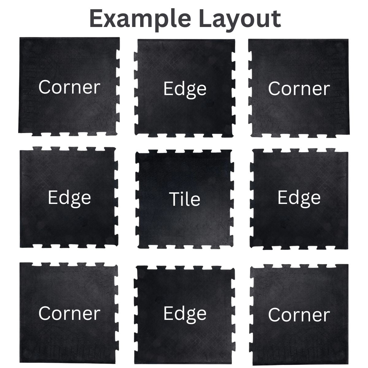 Standard Rubber Gym Mat Tiles