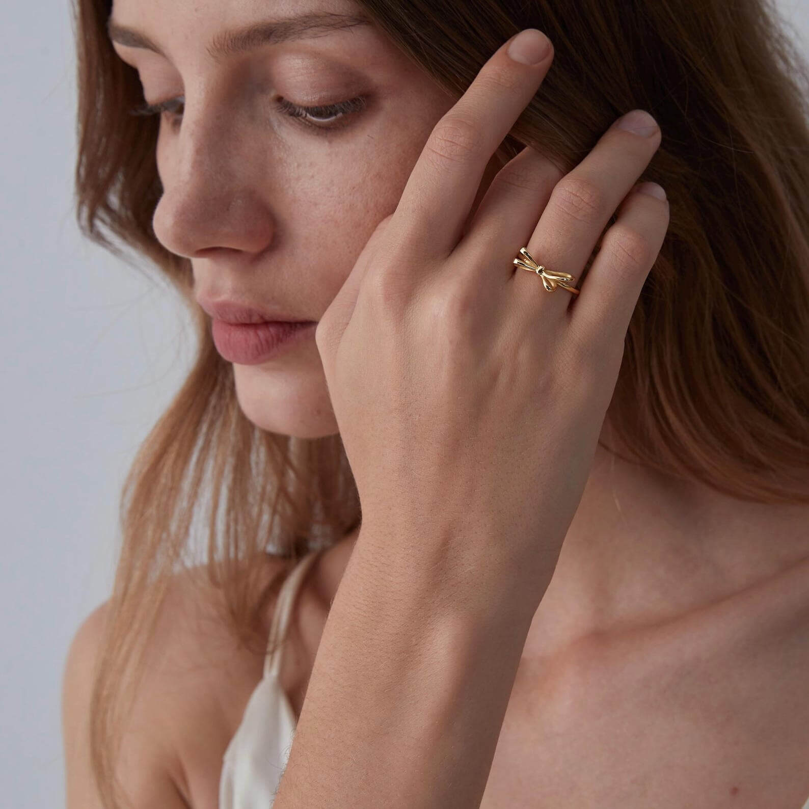 Knot Sterling Silver Engagement Ring