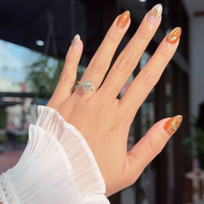 Marquise Cut Diamond White 925 Sterling Yellow Gold Engagement Ring