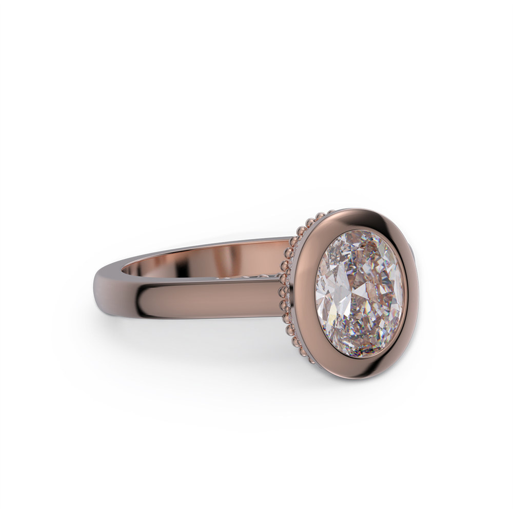 Oval Cut Diamond White 925 Sterling Silver Hidden Halo Engagement Ring