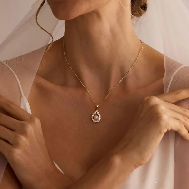 Natural Pearl 925 Sterling Silver Necklace