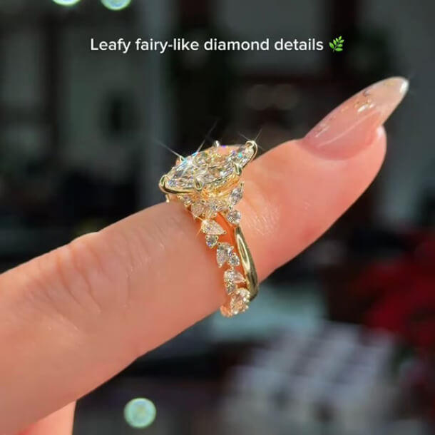 Marquise Cut Diamond White Sterling Silver Yellow Gold Art Deco Bridal Ring Sets