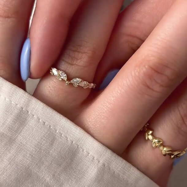 Asscher Cut Aquamarine Blue Sterling Silver Yellow Gold Bridal Ring Sets