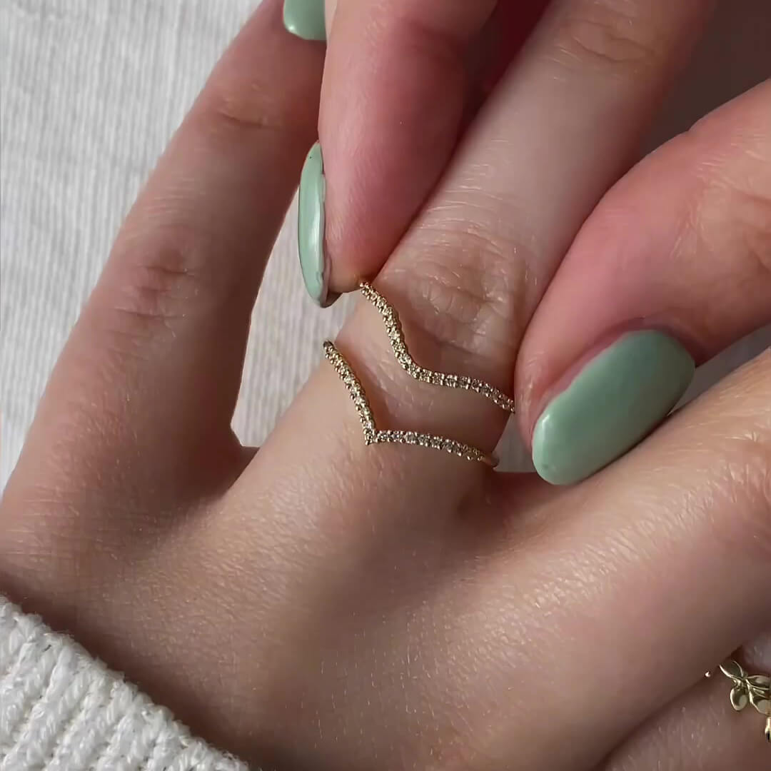 Round Cut Peridot Green Yellow Gold Sterling Silver Stackable 3-Piece Bridal Ring Set