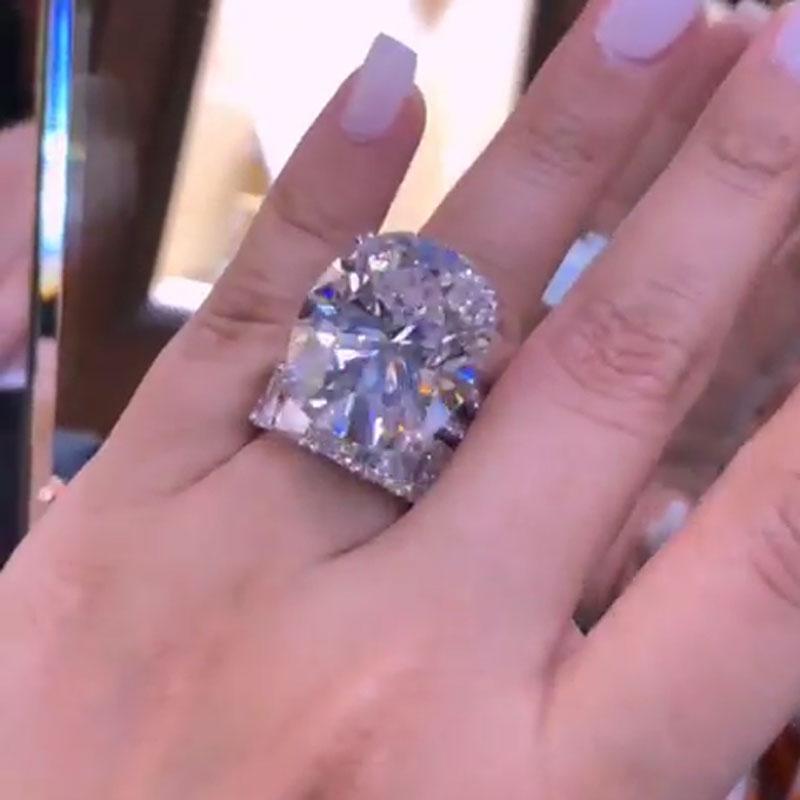 Diamond White Oval Cut 925 Sterling Silver Bridal Sets