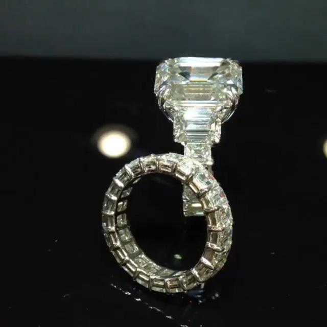 Emerald Cut Diamond White 925 Sterling Silver 3-Stone Bridal Sets