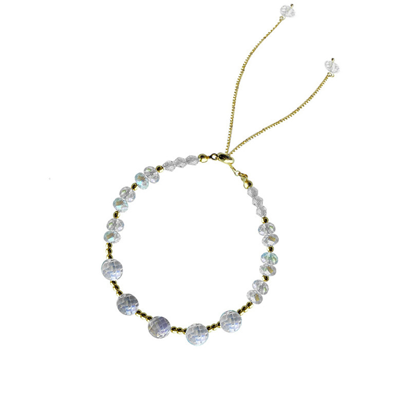 Yellow Gold Crystal Quartz 10.6 Inches Bracelet