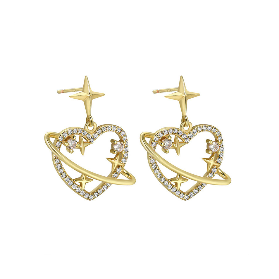 18K Gold Plated Celestial Drop Earrings