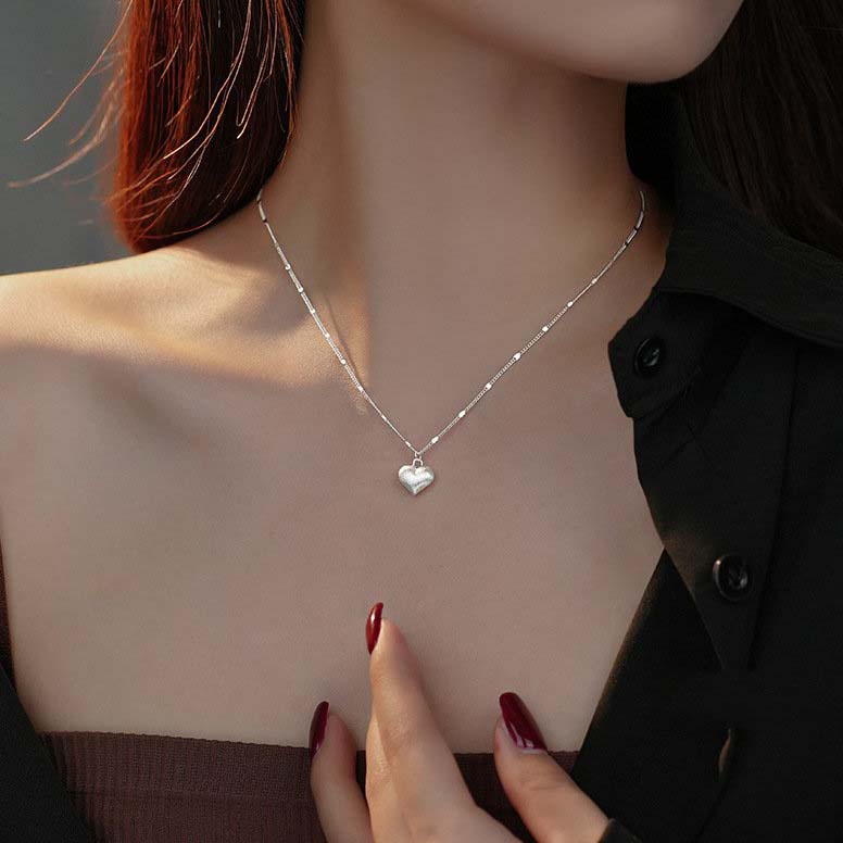 Heart 925 Sterling Silver 17-inch Necklace