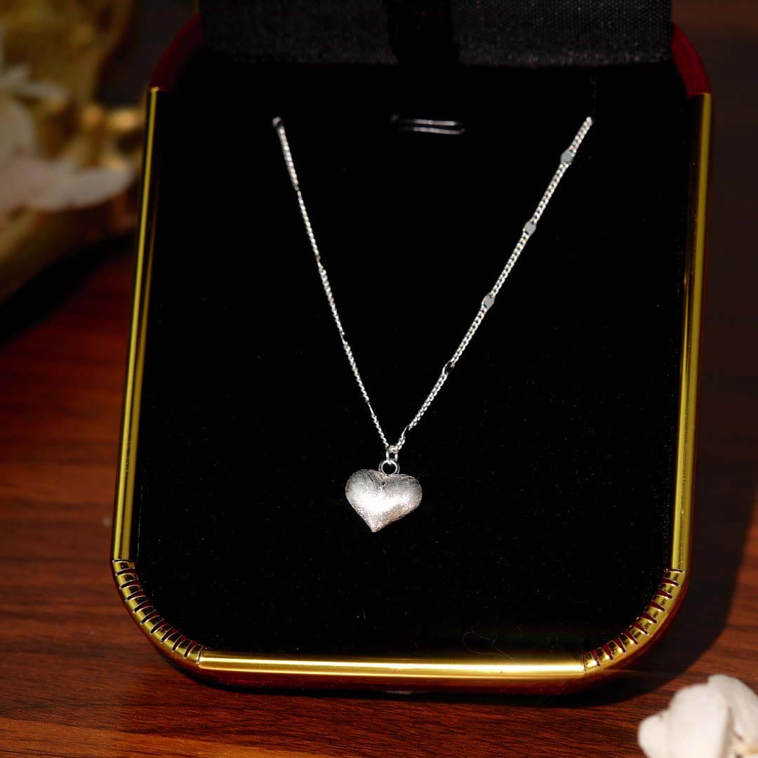Heart 925 Sterling Silver 17-inch Necklace
