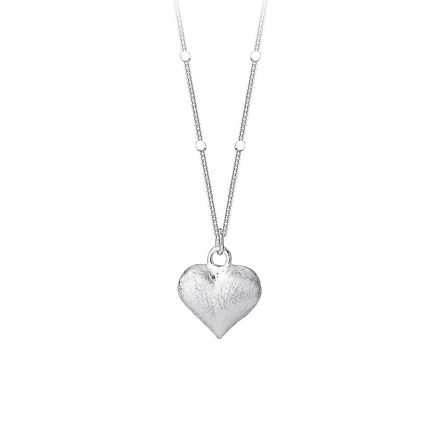 Heart 925 Sterling Silver 17-inch Necklace