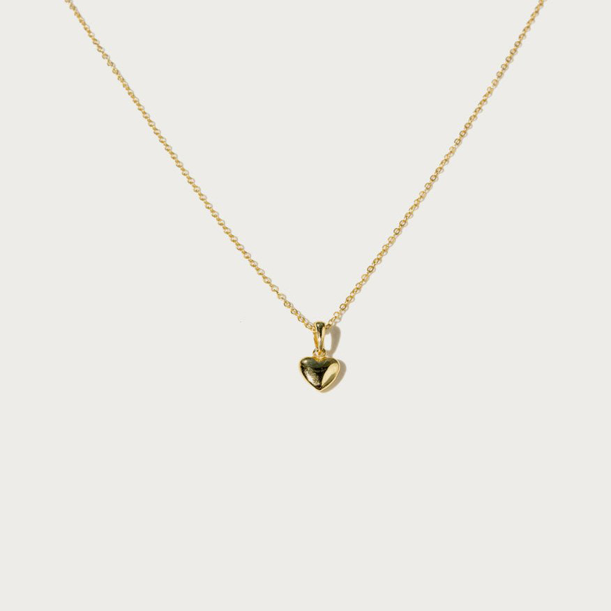 18K Gold Plated 925 Sterling Silver Heart Necklace