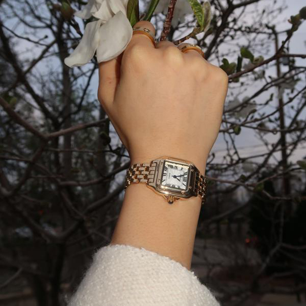 Womens Square Fashion Quartz Movement Watch