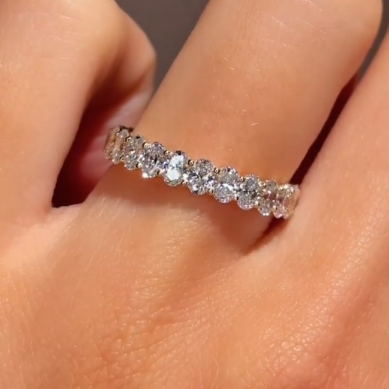 Marquise Cut Diamond White 3-Piece 925 Sterling Silver Bridal Ring Set
