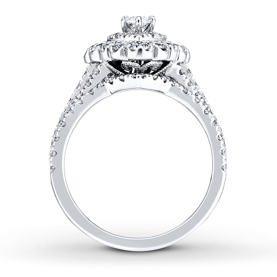 Marquise Cut Diamond White 925 Sterling Silver Double Halo Bridal Ring Set