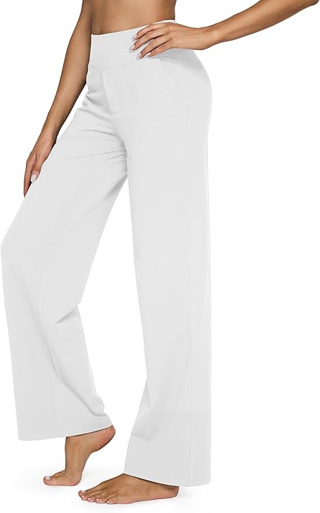 🌞Summer Hot Sale🔥Women's High-Waisted Loose Business Casual Yoga Pants with Pockets