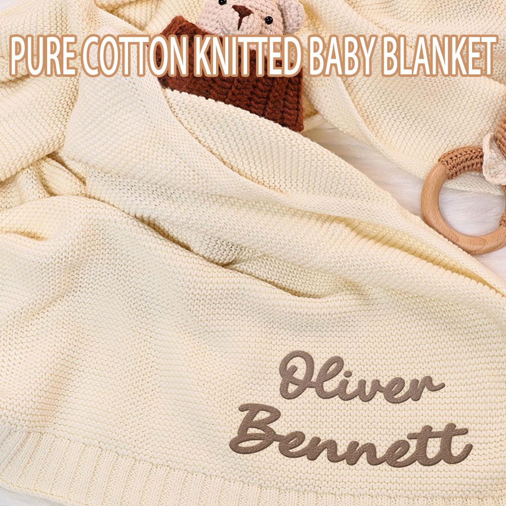 Personalized Baby Blanket, Customized Swaddle Blanket,with Name,Receiving Blankets for Boys and Girls