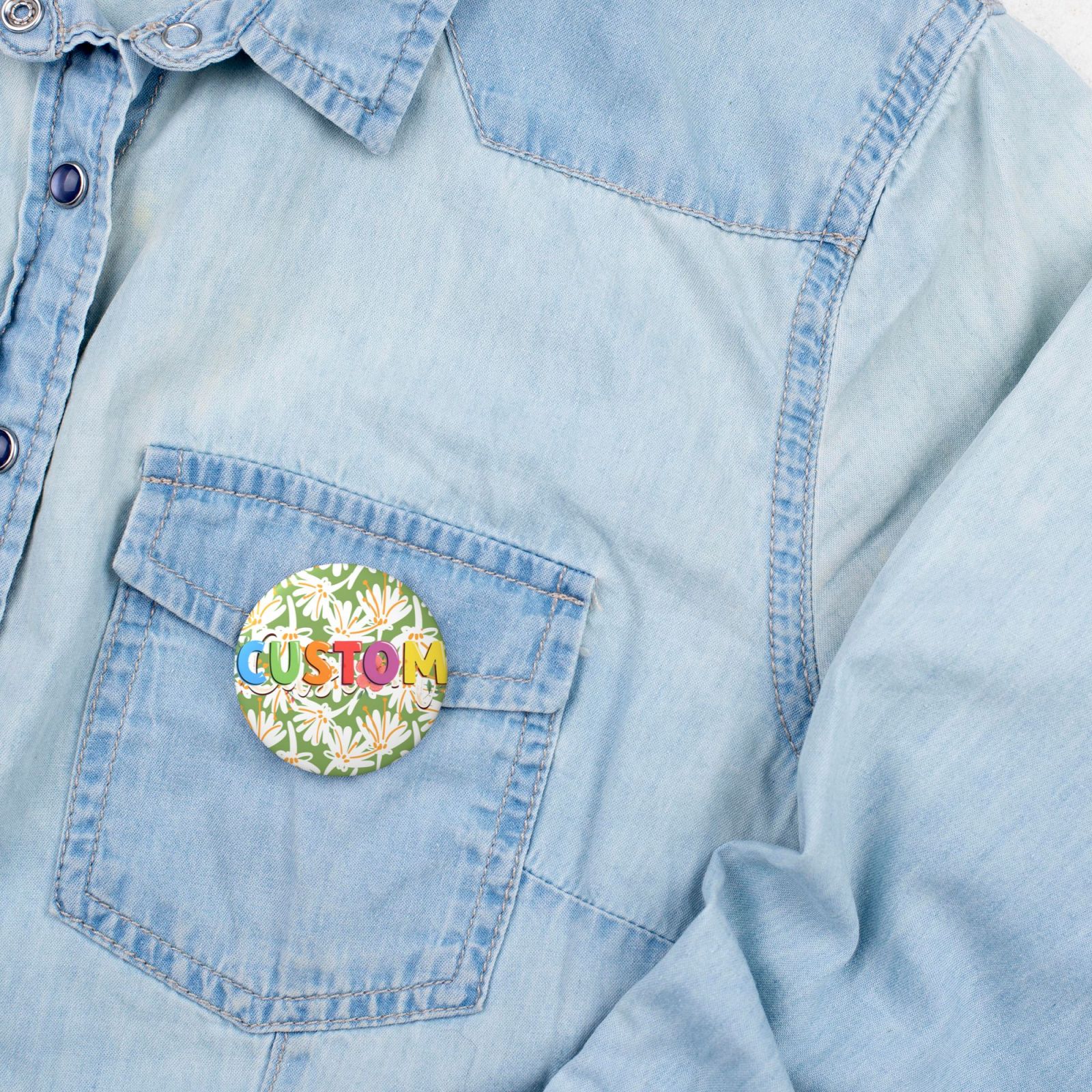  Personalised Metal Badges with Photo