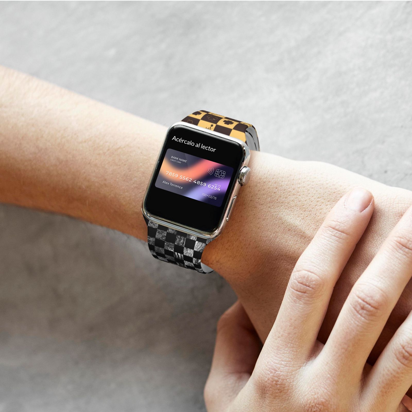 Long Apple Watch Band with Dual Buckle, Stretchy Silicone Strap, Sport Fashion Bands for Women Men 