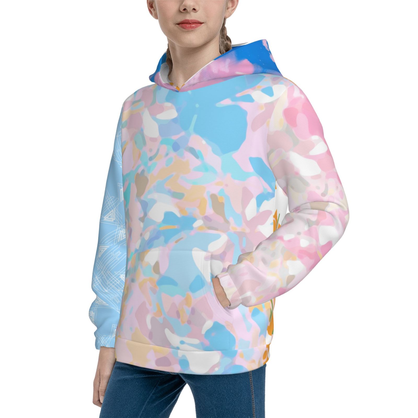 Kids Hoody Hooded Sweatshirt Top for Boys & Girls