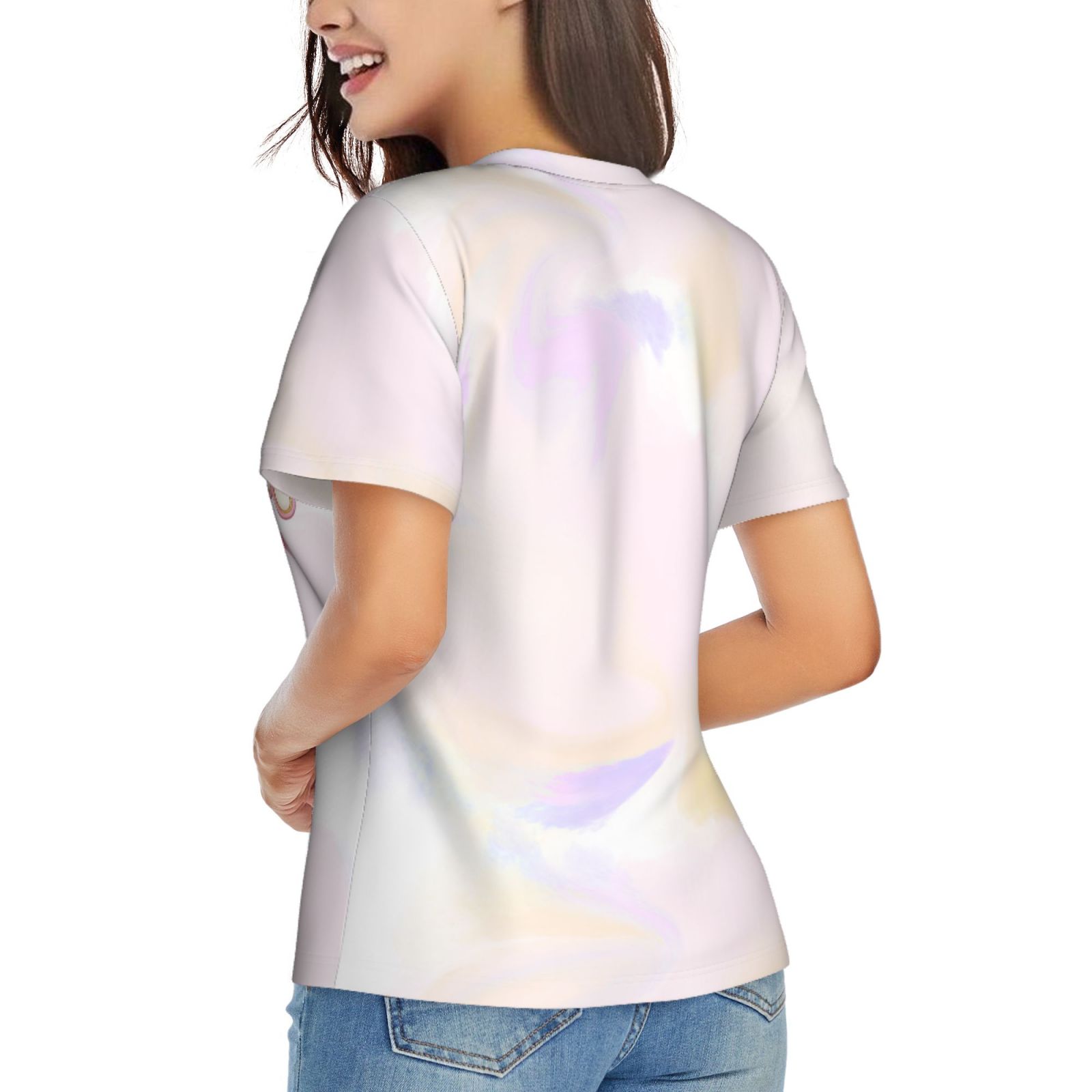 Womens T-Shirts Lightweight Soft Comfort Fit Tee Crew Neck 