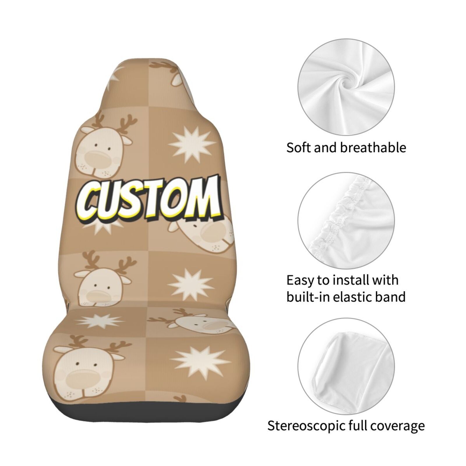 Universal Car Seat Cover Easy Clean (Single)