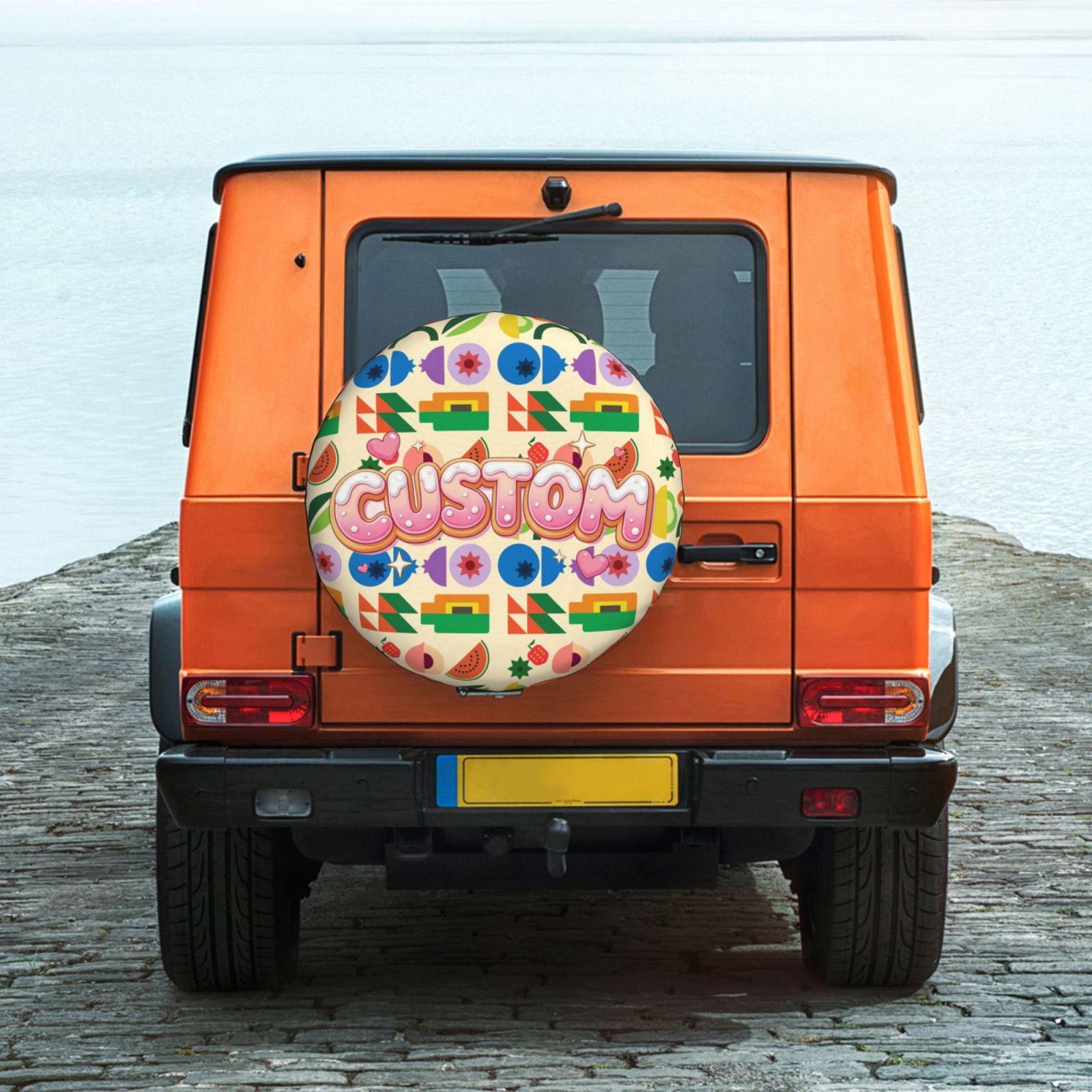  Custom Spare Tire Cover - Personalized with Photo/Text/Logo
