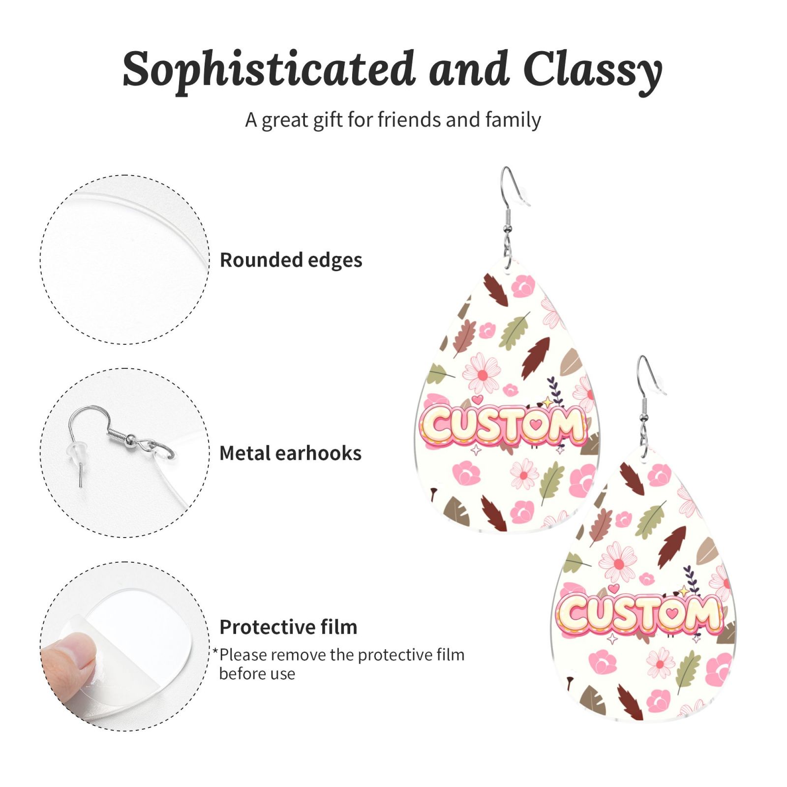 Women Earrings Waterdrop Shaped Fashionable Accessories