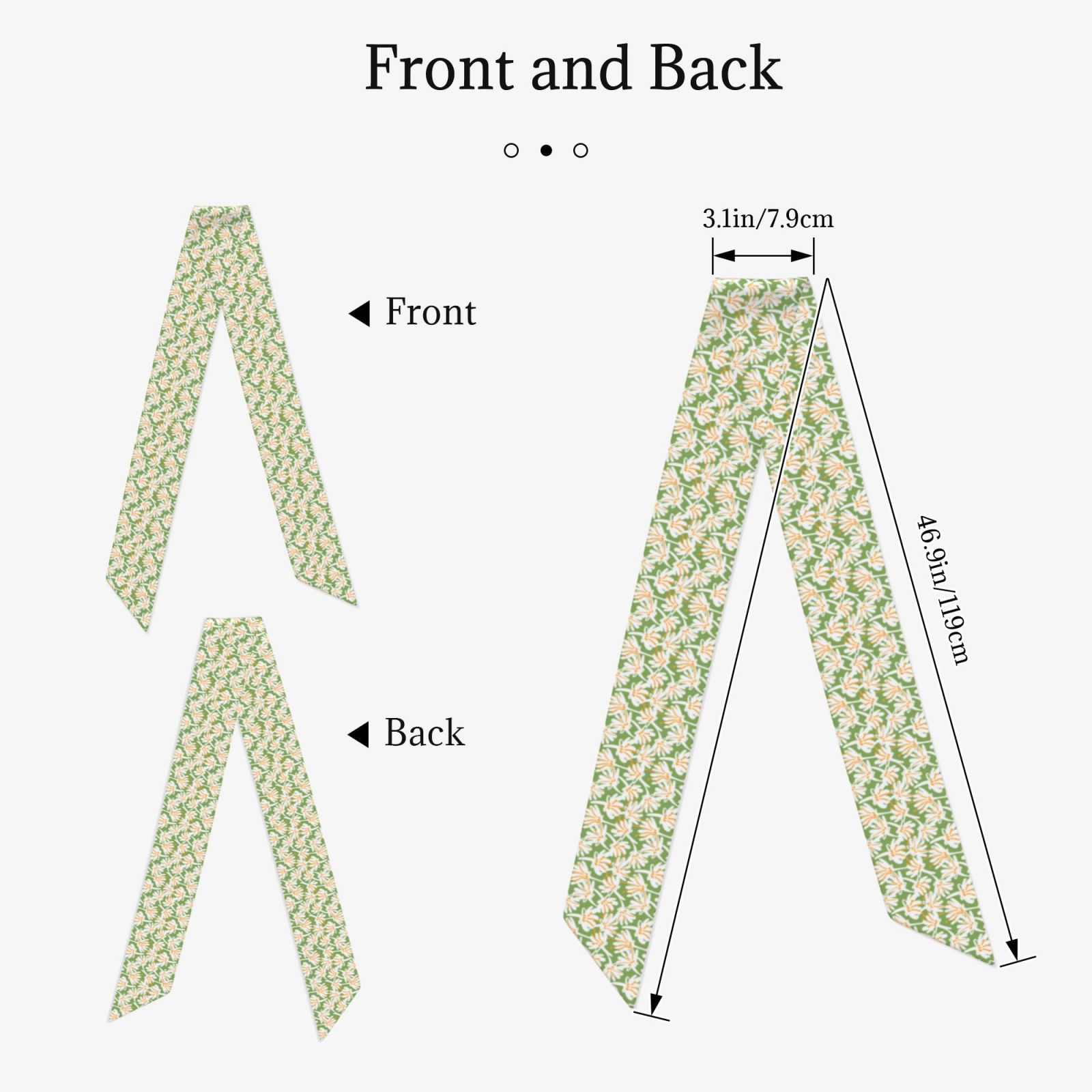 Scarf Long Strip Lightweight,Chic Bag Hair Accessory Gift