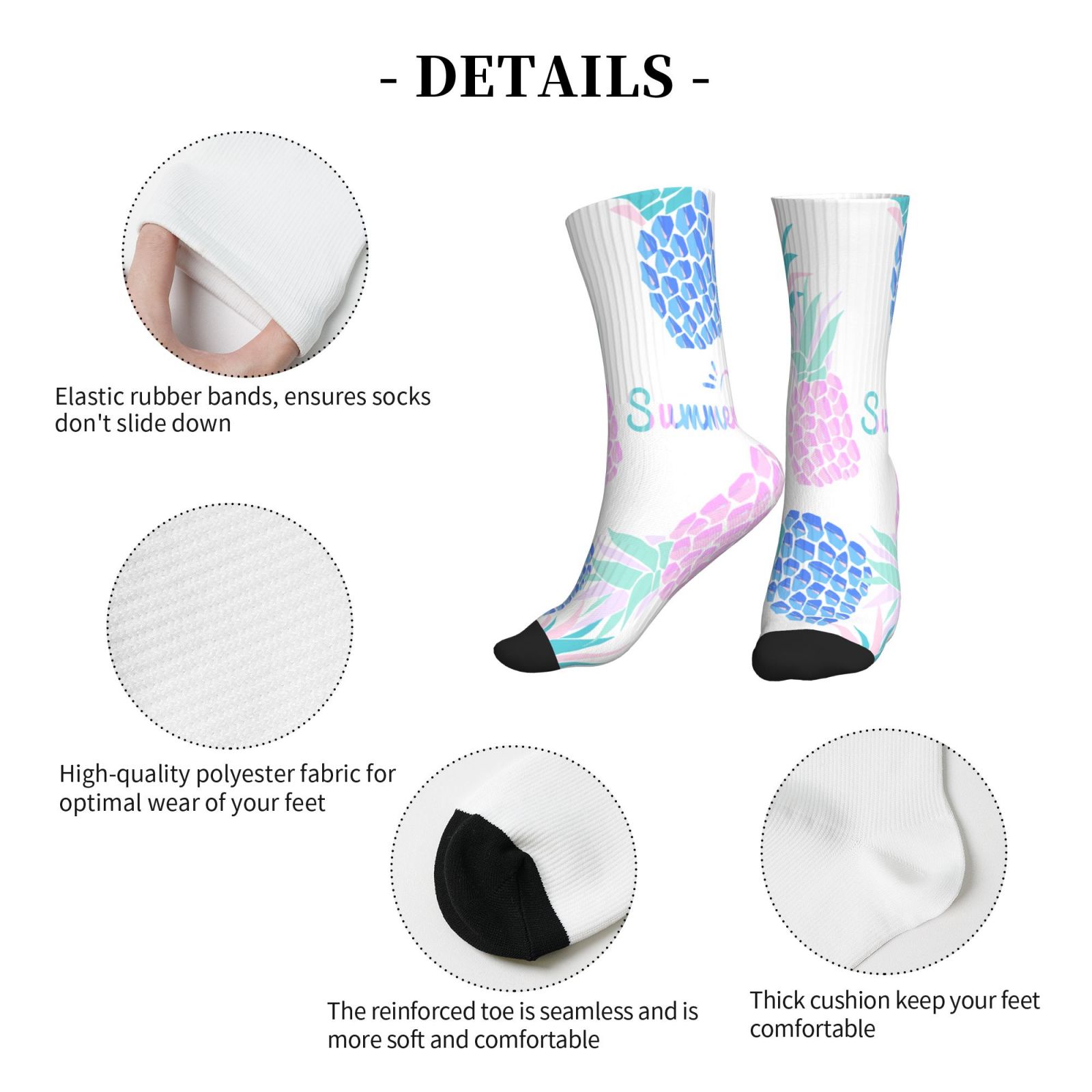 Sport Running Socks: Crew Sock with Arch Support for Men Women Hiking Cycling Football,Gift for Runners