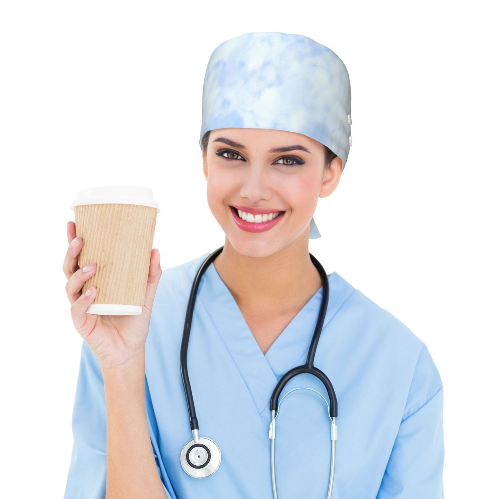 Working Cap,Adjustable  Scrub Hat With Button