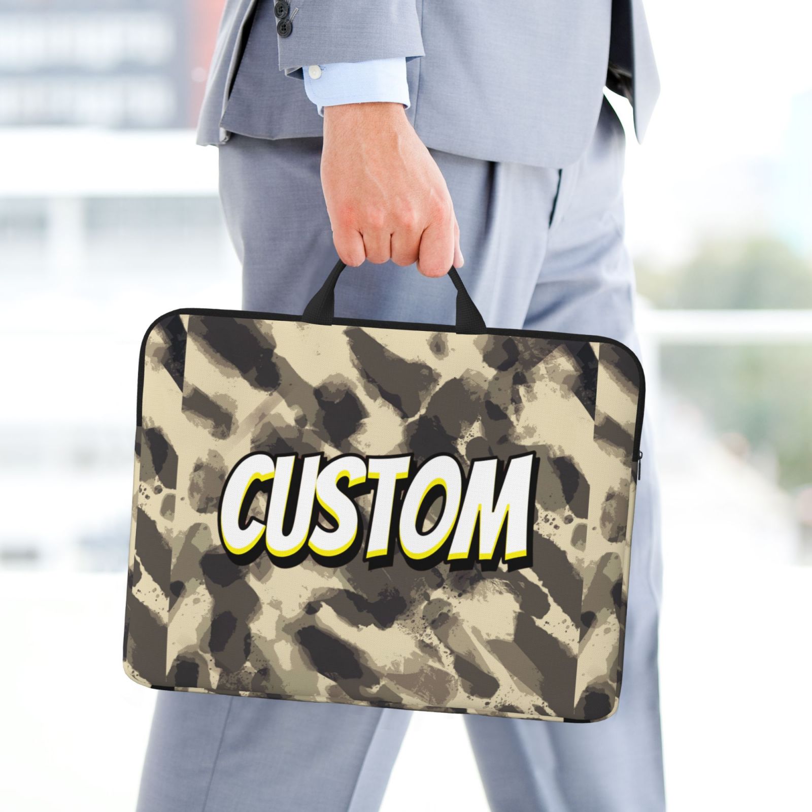 Protective Laptop Sleeve Case 14 inch, Waterproof Slim Computer Cover Bag with Handle Compatible 