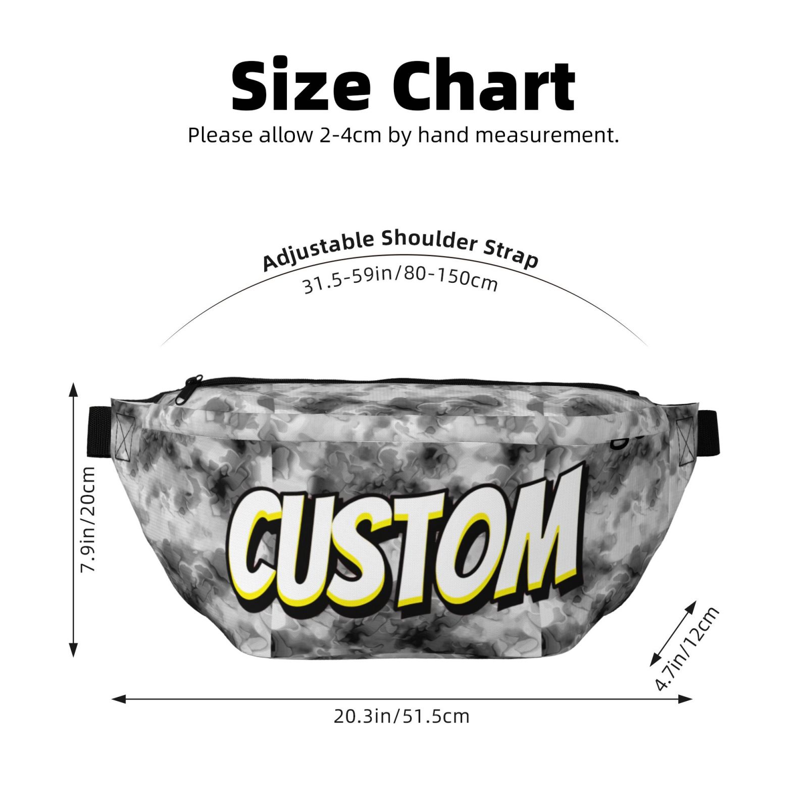  Waist Packs with Adjustable Belt Crossbody Chest Bag