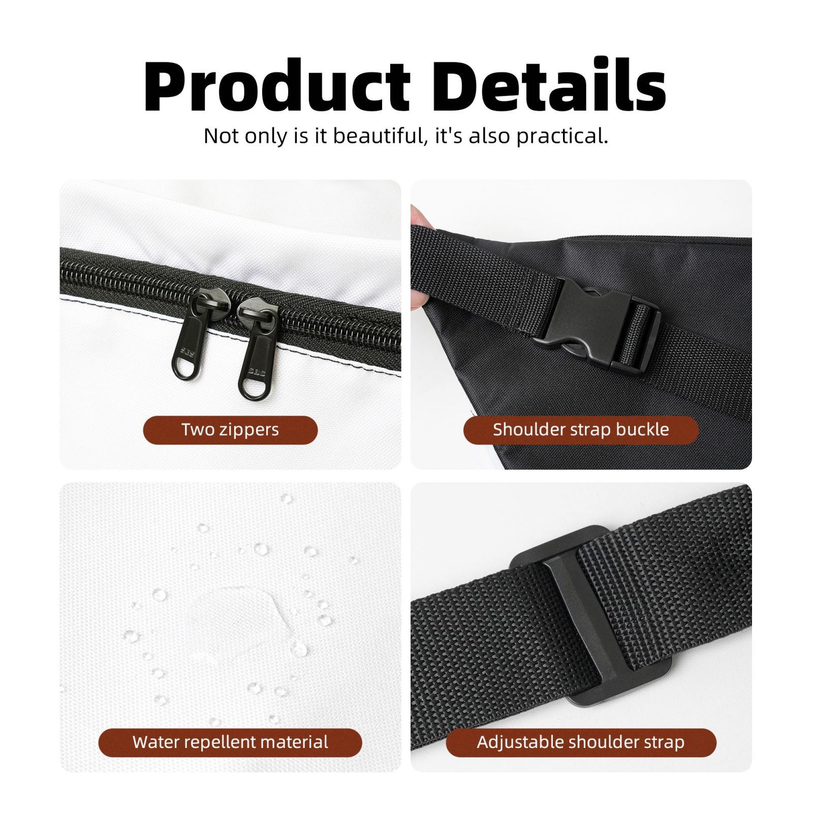  Waist Packs with Adjustable Belt Crossbody Chest Bag