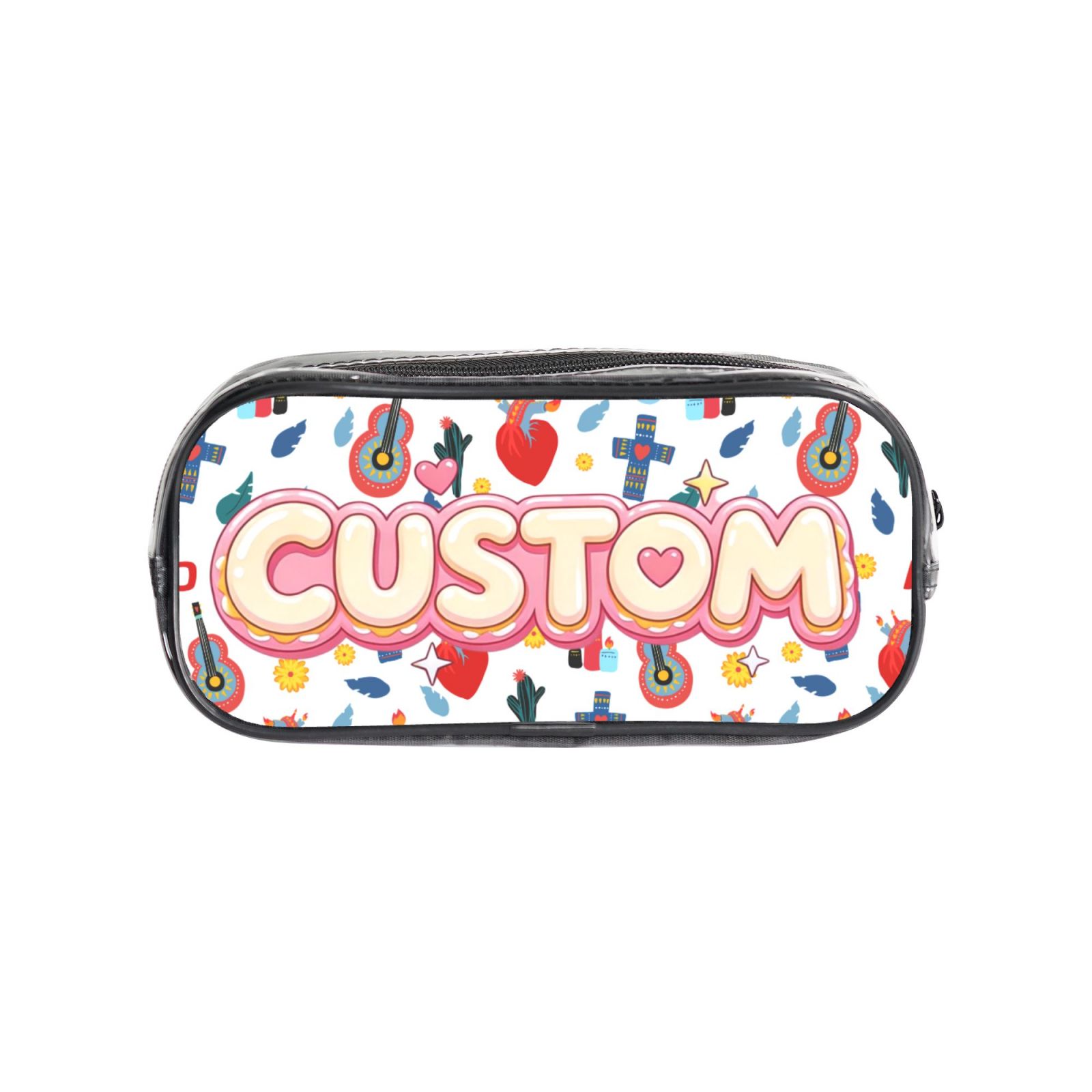 Clear Transparent Pencil Case, Versatile Storage for Stationery, Toiletries, Makeup & Office Supplies