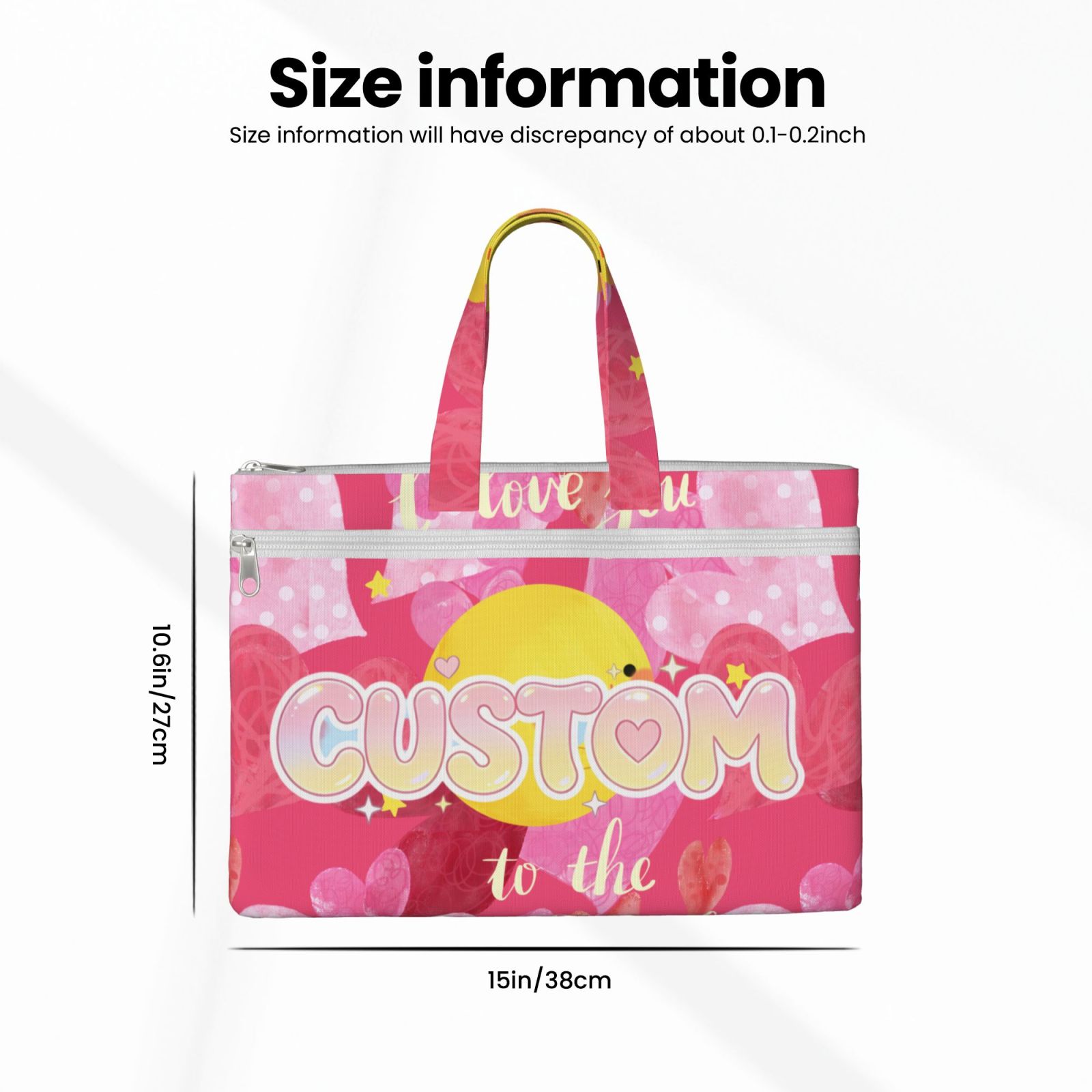 Document Pouch A4 File Folder with Double Zipper, Portable Canvas Handheld File Bag 